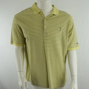 Masters Collection Golf Polo Shirt Men's Size Large Yellow Pima Cotton - Picture 1 of 6