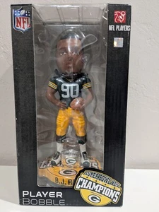 NIB BJ Raji Green Bay Packers Super Bowl XLV Ring Base FOCO Bobblehead - Picture 1 of 8