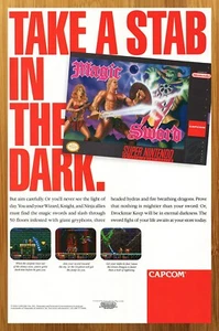 1992 Magic Sword SNES Super Nintendo Vintage Print Ad/Poster Official Promo Art - Picture 1 of 4