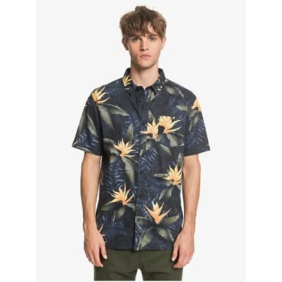 Camisa Quiksilver Poolslider SS Negra 2020 Manga Corta Surf Patín Nueva M Foto 1 de 2