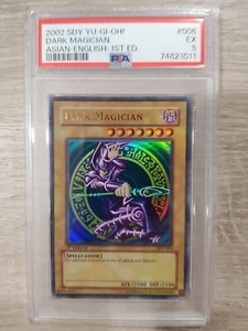 Yu-Gi-Oh Dark Magician 1st Edition Asian English SDY-006 - PSA 5 - Picture 1 of 4