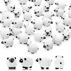20 Pcs Mini Sheep Figurines Miniature Sheep Tiny Sheep Mini Plastic Sheep Mini R - Picture 1 of 12