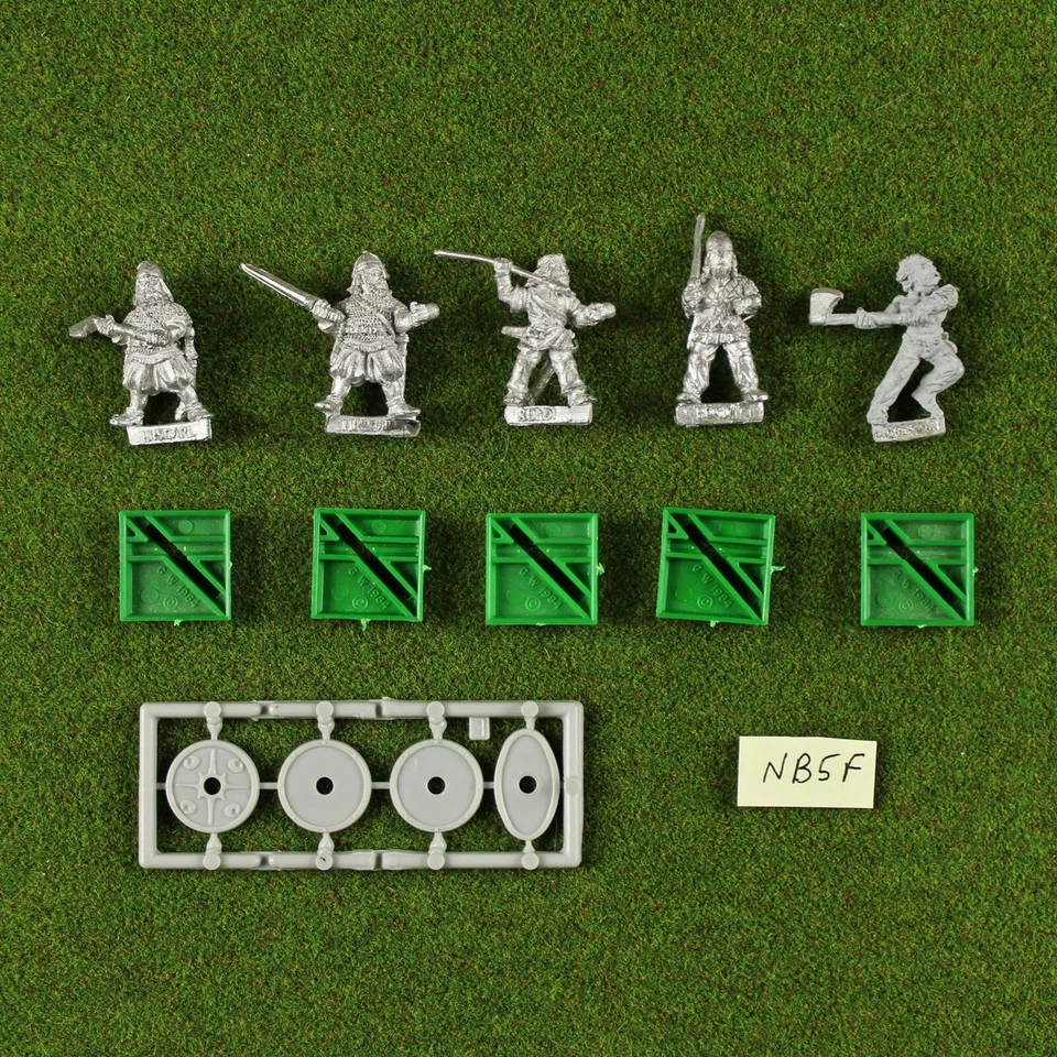 CLASSIC Warhammer Norse / Barbarians (x5) Metal - Rare OOP Citadel Empire Nordic - Image 1 of 1