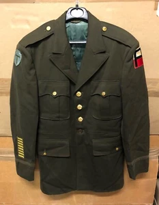 CHAQUETA DE OFICIAL GENUINA DEL EJÉRCITO DE ESTADOS UNIDOS SEGUNDA GUERRA MUNDIAL ABRIGO DE LANA MARRÓN CHOCOLATE ¡BUEN ESTADO!¡!! 37S - Imagen 1 de 11