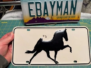 VTG Walking Horse Steel Booster License Plate Kentucky Derby Scioto Signs 1976 - Picture 1 of 5
