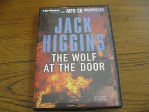 BOOK/AUDIOBOOK MP3-CD Jack Higgins Novel Fiction Thriller THE WOLF AT THE DOOR - Picture 1 of 1