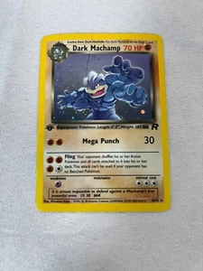 2000 Pokemon Dark Machamp Holo Rare 1st Edition Team Rocket 10/82 MP - Picture 1 of 3