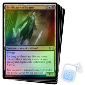 FOIL SYNDICATE INFILTRATOR X4 Streets Of New Capenna SNC Magic MTG MINT CARD