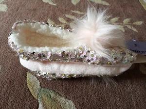 Claires Sequin Slippers, M/L, NEW, $14.99 - Picture 1 of 6
