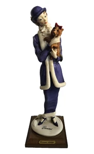 Figurina Giuseppe Armani 10,5" 1987 "Signora con cane" viola #421C My Fair Ladies - Foto 1 di 12
