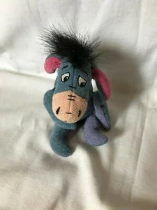 Winnie the Pooh 9" disney KNOTTY EEYORE mini plush stuffed bean bag toy  EUC - Picture 1 of 6