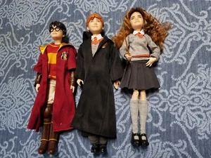 Harry Potter Doll Lot Harry,Ron Hermoine Mattel - Picture 1 of 7
