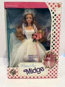 1990 Wedding Day Midge Barbie's Best Friend Gets Married Mattel #9606