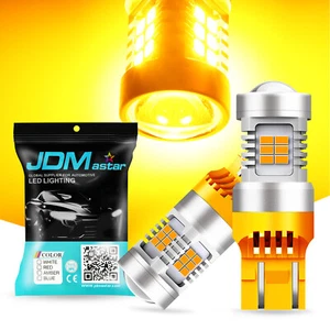 JDM ASTAR 7443 7440 Amber Yellow PX Turn Signal Blinker Marker LED Light Bulbs - Picture 1 of 10