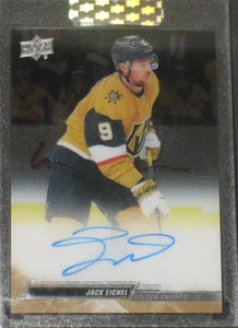 Autografo Jack Eichel 2022-23 Upper Deck taglio chiaro #JE Vegas Golden Knights Auto - Foto 1 di 2
