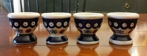 🌟 4er Set Vintage Eierbecher aus polnischer Keramik Zaklady Ceramiczne Boleslawiec Neu aus altem Lagerbestand  - Bild 1 von 6