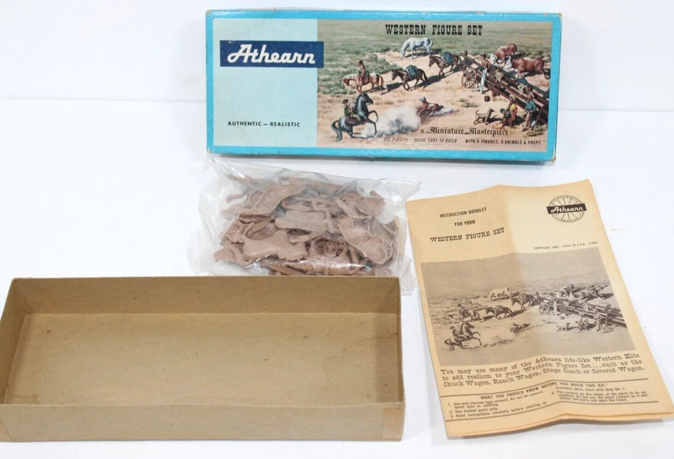 De colección. Juego de figuras Athearn Western - Kit # H-509:49 - Caja abierta - Piezas selladas 1962 Foto 1 de 4