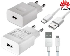 Original Huawei 9V/2A Cargador Rápido Micro/Tipo-C Cable USB P9 P10LITE Honor 8 9 - Imagen 1 de 13