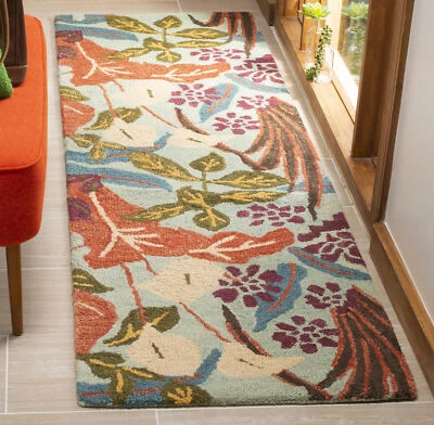 Safavieh Blossom BLUE / MULTI Area Rug BLM674A - Image 1 of 4