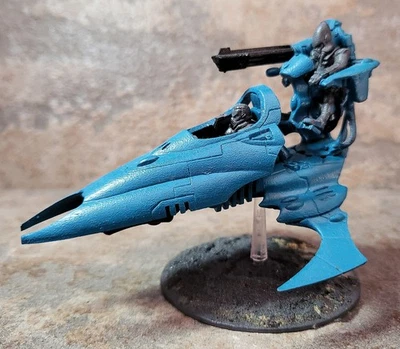 Warhammer 40k Aeldari Eldar Vyper Vehicle+Riders/Stand,Meticulous Build,Painted  - Image 1 of 4