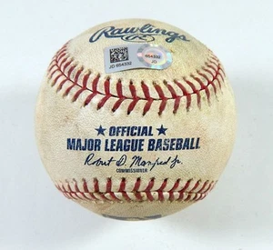 2019 Colorado Rockies Pirates Game Used Baseball Jordan Lyles K Desmond Double - Picture 1 of 6