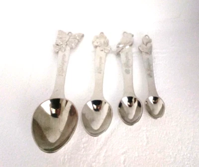 Pioneer Woman Measuring Spoon Set Metal Butterfly Flower Bird Heart 4 pieces - Image 1 of 4