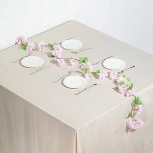 2 BLUSH 7 ft long Silk Cherry Blossom GARLANDS Wedding Party Flowers Decorations - Picture 1 of 6
