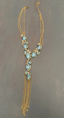 Collar Alexis Bittar Piedra y Cristal Color Turquesa Y Distintivo Foto 1 de 4