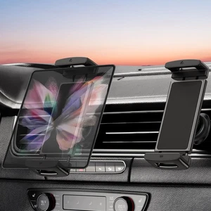 pour Support Voiture Z Fold 6, Support Tablette Téléphone Ventilateur Voiture Rotatif 360°, Support Téléphone... - Photo 1/8
