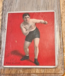 Vintage 1910 T218 Mecca Cigarettes Champions #113 Dick Hyland Boxing/Boxer - Picture 1 of 4