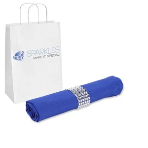 50 pcs 20"x20" inch Polyester Cloth Napkin - Royal Blue - w/ Rings Wedding rw - Picture 1 of 6