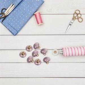  20pcs Mushroom Buttons: Shank Buttons for Sewing - Dome Round Sewing Fastener - Picture 1 of 18