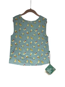 Neu Little Green Radicals 100 % Bio-Baumwolle Vögel Tunika Tanktop Kinder 4-5 Jahre - Bild 1 von 7