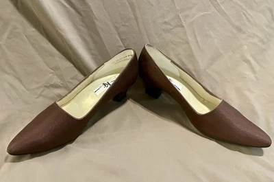 Bombas femininas tingidas elegantes, tamanho 7,5 - Imagem 1 de 4