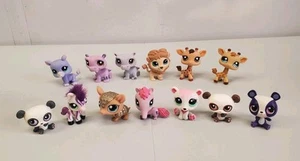 Littlest Pet Shop Zoo Animals lotto di 13 Jungle Safari Wildlife Hasbro LPS - Foto 1 di 8