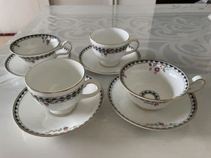 Wedgwood Lace Peony Tea Cup Saucer Lee From Japan - Picture 1 of 10