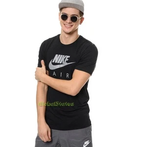 NIKE HYBRID TOTEM AIR MAX LOGO BLACK GREY RETRO SHIRT SZ 3XL ( 805220-010 ) - Picture 1 of 11