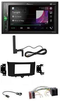 Pioneer MP3 DAB AUX 2DIN Bluetooth Autoradio für Smart ForTwo 10-15 ISO Profiver - Bild 1 von 4
