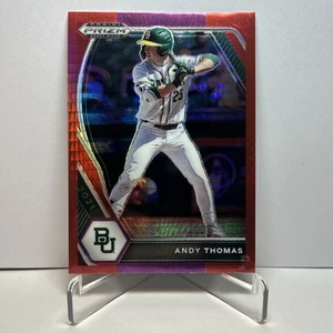 Selecciones del draft Panini Prizm 2021 #PDP144 Andy Thomas rojo y púrpura Hyper Prizm - Imagen 1 de 11