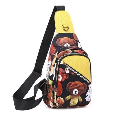 全新 女式 斜挎包 运动单肩包 徒步背包 印花吊带 B... — 第 1/4 张图片