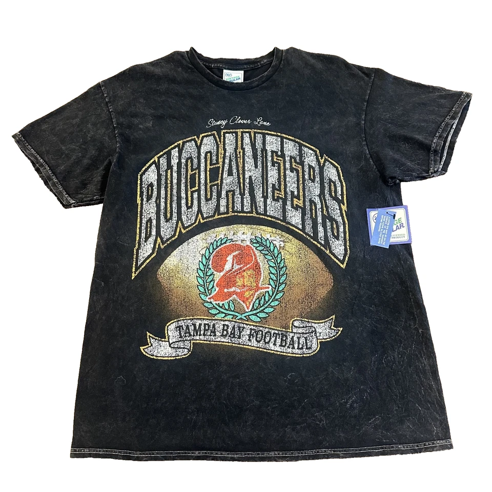 Новый с Ярлыками '47 x Stoney Clover Lane Tampa Bay Buccaneers блестящая рубашка Sz женщин большой - Изображение 1 из 4