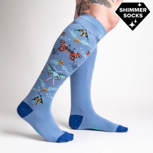 Calcetines hasta la rodilla Butterfly in the Sky para mujer talla 9-11 calcetín It To Me moda nuevos - Imagen 1 de 2