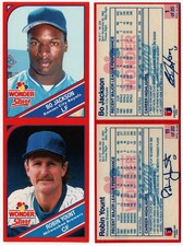 Bo Jackson Robin Yount 1990 Wonder Bread panel