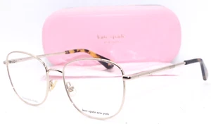 NEW KATE SPADE NEW YORK MAKENSIE 086 GOLD HAVANA AUTHENTC FRAME EYEGLASSES 53-18 - Picture 1 of 3