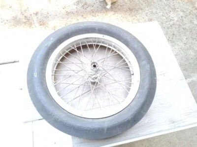 Buje de rueda trasera Harley Davidson WR Avon Drag Slick neumático motocicleta antigua Foto 1 de 4