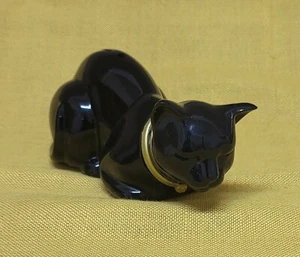 Avon VTG Black Cat Here's My Heart Cologne Perfume Figurine Bottle 1.5 Oz 1970s - Picture 1 of 5
