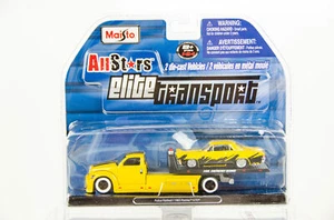 Pontiac GTO 1965 plataforma plana policía transporte 1/64 All Stars Elite Transport - Imagen 1 de 5