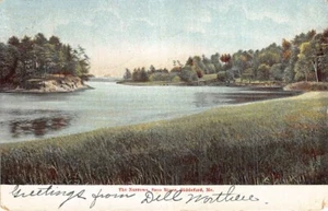 Postcard ME: The Narrows, Saco River, Biddeford, Maine, UDB Posted 1906 - Picture 1 of 2