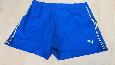 PANTALONES CORTOS PUMA VINTAGE MUJER TALLA 14 AZUL AÑOS 90. * Foto 1 de 4