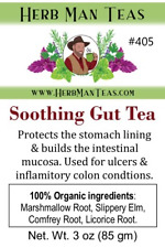 SOOTHING GUT TEA for stomach ulcers,  inflammatory colon conditions, sore throat